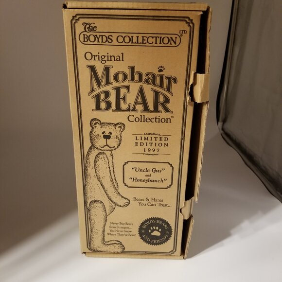 THE MOHAIR Bear Uncle Gus & Honey Bunch Limited Ed 1997 w/box and certificate - Picture 5 of 7